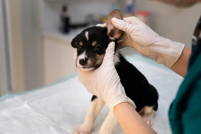 toilettage pour chien nettoyage des oreilles